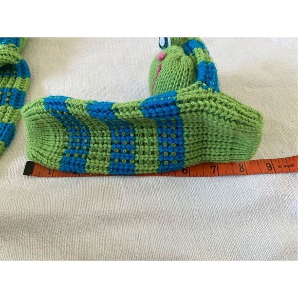 Lot of 3 Smoochy The Frog Ty Teenie Beanie  Knit Socks Finger Puppet - Picture 11 of 15